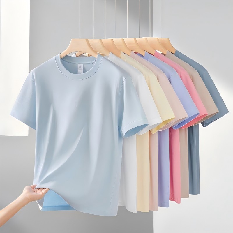 Recycled PET materials are widely used in T-shirts Recycled PET materials are widely used in T-shirts